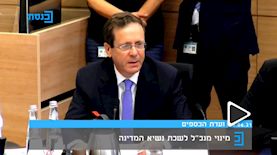 יצחק הרצוג בוועדת הכספים, צילום: צילום מסך ערוץ הכנסת